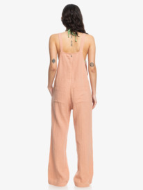 3 Womens Beachside Dreaming Strappy Jumpsuit Beige ERJWO03002 Roxy