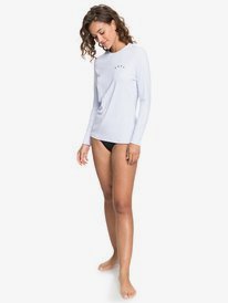 2 Enjoy Waves Long Sleeve UPF 50 Rashguard  ERJWR03368 Roxy