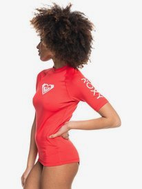 1 Whole Hearted - Licra de manga corta UPF 50 para Mujer Rojo ERJWR03409 Roxy