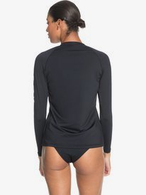 roxy, Womens Beach Classics Long Sleeve UPF 50 Rash Vest, ANTHRACITE (kvj0) Beach Classics - Long Sleeve UPF Rash Vest for Women ERJWR03424