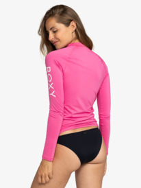 roxy, Whole Hearted Long Sleeve UPF 50 Rashguard, SHOCKING PINK (mjy0) Whole Hearted - Long Sleeve UPF 50 Rash Vest for Women ERJWR03547
