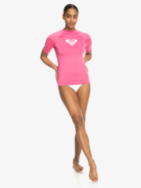 3 Whole Hearted Short Sleeve UPF 50 Rashguard Pink ERJWR03548 Roxy