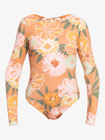 11 ROXY Love - Langärmliger Rashguard-Einteiler für Frauen Braun ERJWR03587 Roxy