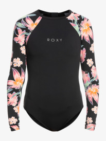 9 ROXY - Long Sleeve One-Piece Swimsuit for Women Black ERJWR03590 Roxy