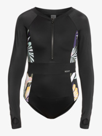 5 ROXY Active - Langärmliger Rashguard-Einteiler für Frauen Schwarz ERJWR03594 Roxy