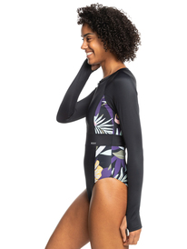 1 ROXY Active - Langärmliger Rashguard-Einteiler für Frauen Schwarz ERJWR03594 Roxy