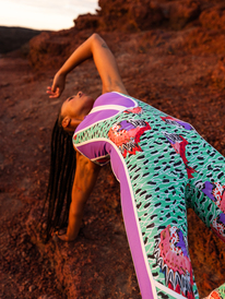 1 Stella Jean x ROXY 2022 - Macacão de surf de peça única com para Mulher  ERJWR03601 Roxy