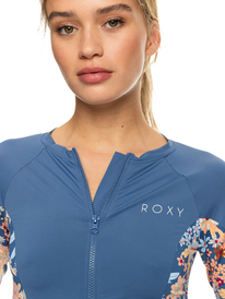 7 Womens Zipped Long Sleeve Rash Vest Blue ERJWR03611 Roxy