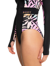 12 Roxy Active - Bañador entero de manga larga para Mujer Negro ERJWR03628 Roxy