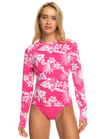 7 Sea Skippin Long Sleeve UPF 50 Rashguard Pink ERJWR03658 Roxy