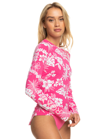 8 Sea Skippin Long Sleeve UPF 50 Rashguard Pink ERJWR03658 Roxy
