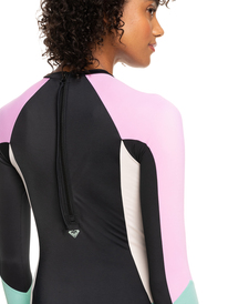 14 Roxy Active - Long Sleeve One-Piece Swimsuit for Women Black ERJWR03684 Roxy