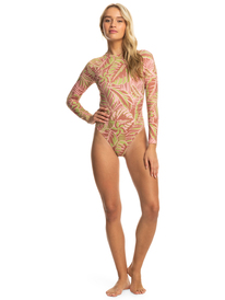 8 Roxy Pro The Overhead - Bañador entero de manga larga para Mujer Rosa ERJWR03687 Roxy