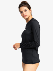 1 New Enjoy Waves Long Sleeve Rashguard Black ERJWR03698 Roxy