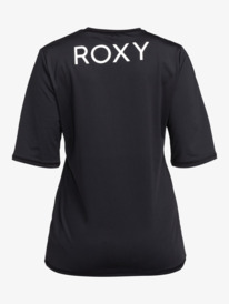 6 New Enjoy Waves Short Sleeve UPF 50 Surf T-Shirt Black ERJWR03702 Roxy