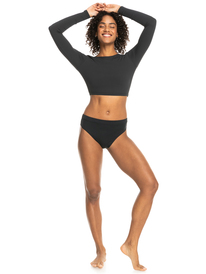 6 Roxy Pro Nose Ride - Lycra manches longues court pour Femme Noir ERJWR03708 Roxy