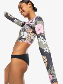 5 Womens ROXY Pro Nose Ride Long Sleeve UPF 50 Surf Top Black ERJWR03753 Roxy