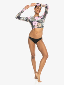 6 Womens ROXY Pro Nose Ride Long Sleeve UPF 50 Surf Top Black ERJWR03753 Roxy