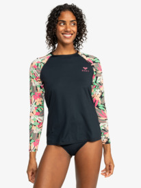 Printed - Long Sleeve Zipped Rash Vest for Women | Roxy