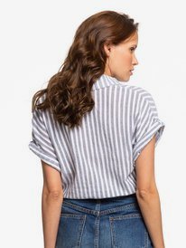 Full Time Dream - Short Sleeve Tie-Front Shirt for Women  ERJWT03385