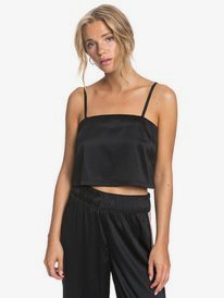 Old News - Satin Crop Top for Women  ERJWT03394