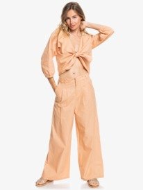4 Ocean Tones - Haut noué sur le devant pour Femme Marron ERJWT03517 Roxy
