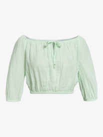 6 Sunny Crush 2022 - Crop top épaules dénudées pour Femme Vert ERJWT03538 Roxy