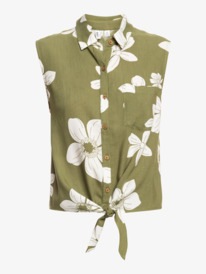 5 Tropical View - T-shirt sans manches pour Femme Vert ERJWT03570 Roxy