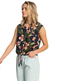 1 Tropical View - Ärmelloses Hemd für Frauen Blau ERJWT03570 Roxy