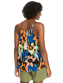 roxy, Magic Happens - Top con Spalline da Donna, ANTHRACITE FLOWER JAMMIN (kvj6) Magic Happens - Strappy Top for Women ERJWT03572