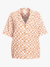 11 Aloha Sunset Check - Kurzärmliges Hemd für Frauen Weiss ERJWT03578 Roxy