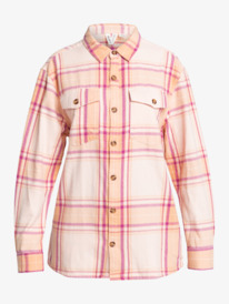 5 Let It Go Flannel - Long Sleeve Shirt for Women Orange ERJWT03592 Roxy