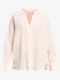 5 Blue Morning - Chemise à manches longues oversize pour Femme Orange ERJWT03593 Roxy