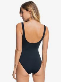 roxy, Womens Beach Classics One Piece Swimsuit, ANTHRACITE (kvj0) Beach Classics - One Piece Swimsuit for Women ERJX103386