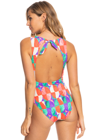 roxy, Stella Jean x ROXY One-Piece Swimsuit, HOLLY GREEN ZOE (gnv6) Stella Jean x ROXY - One-Piece Swimsuit for Women ERJX103480