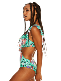 6 Stella Jean x ROXY - Maillot une pièce pour Femme Vert ERJX103481 Roxy