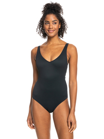 roxy, Womens Rib ROXY Love One-Piece Swimsuit, ANTHRACITE (kvj0) Rib ROXY Love 2022 - One-Piece Swimsuit for Women ERJX103493