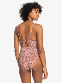 roxy, Womens Rib ROXY Love One-Piece Swimsuit, RUSTIC BROWN ANIMALIA DOTS (cpq8) PT RIB ROXY LOVE THE MUSE ONE ERJX103494