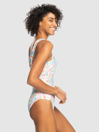 14 Roxy Love Rib The Coco D-Cup One Piece Swimsuit Green ERJX103506 Roxy