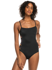 roxy, Roxy Active - One-Piece Swimsuit for Women, ANTHRACITE (kvj0) Roxy Active - One-Piece Swimsuit for Women ERJX103523