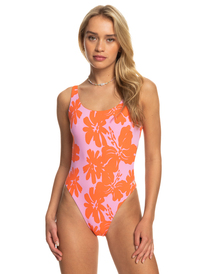 7 Surf.Kind.Kate. Reversible One-Piece Swimsuit Pink ERJX103536 Roxy