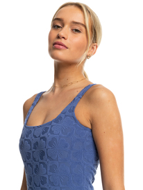 2 Womens Sun Click One-Piece Swimsuit Blue ERJX103569 Roxy