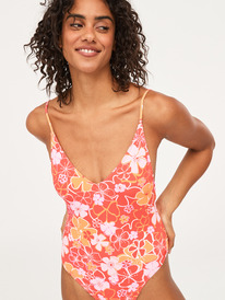 5 Meadow Flowers One-Piece Swimsuit Red ERJX103606 Roxy