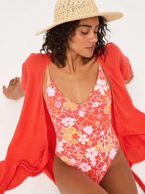 7 Meadow Flowers One-Piece Swimsuit Red ERJX103606 Roxy