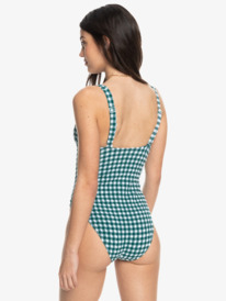The Plaid Pulse - High Leg One-Piece Swimsuit for Women  ERJX103607