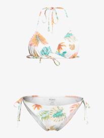 4 Roxy Into the Sun Tiki Triangle - Ensemble de bikini couvrance naturelle pour Femme  ERJX203456 Roxy