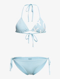 4 Beach Classics Tie Side - Ensemble de bikini triangle pour Femme Bleu ERJX203490 Roxy