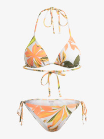 4 Printed Beach Classics - Conjunto de biquíni de duas peças Tiki Ti para Mulher Branco ERJX203507 Roxy