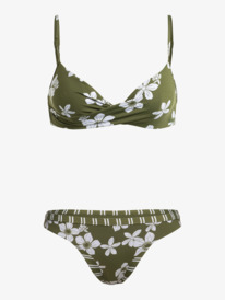 8 Retro Revo - Wendbares Bikini-Set für Frauen Grün ERJX203514 Roxy
