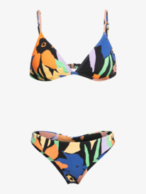 4 Color Jam - Tiki Tri Bikini-Set für Frauen Schwarz ERJX203522 Roxy